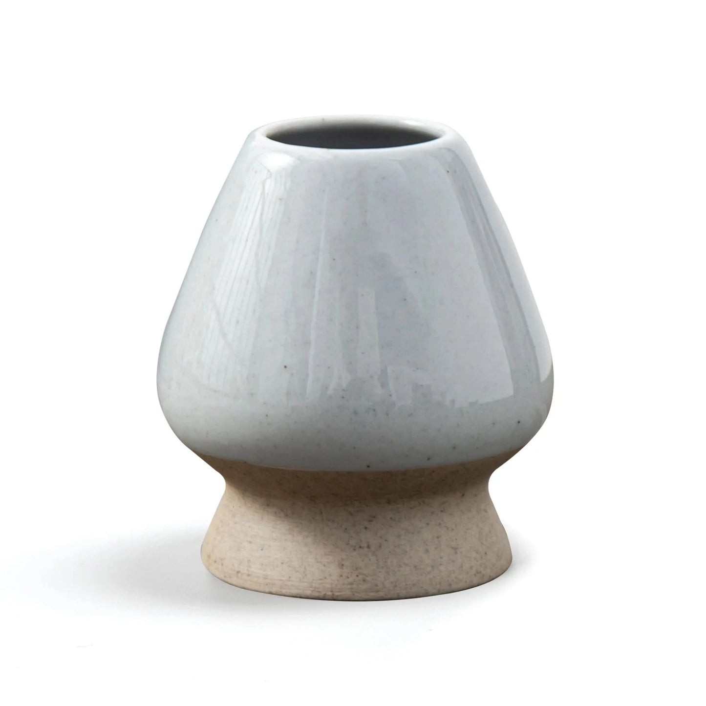 Matcha Bowl with Whisk Holder Dusty White