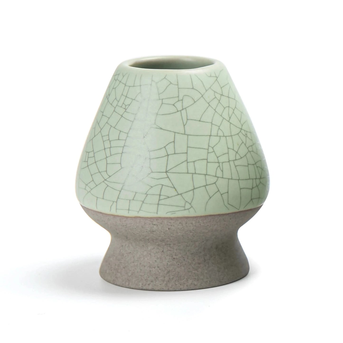 Matcha Bowl with Whisk Holder Green Web