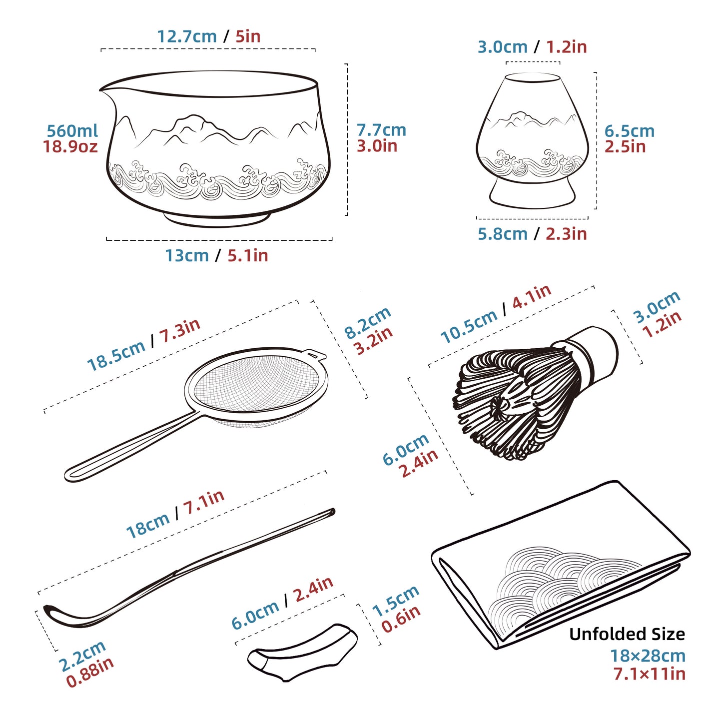 Matcha Set-Beginner Set Snow Mountain Green