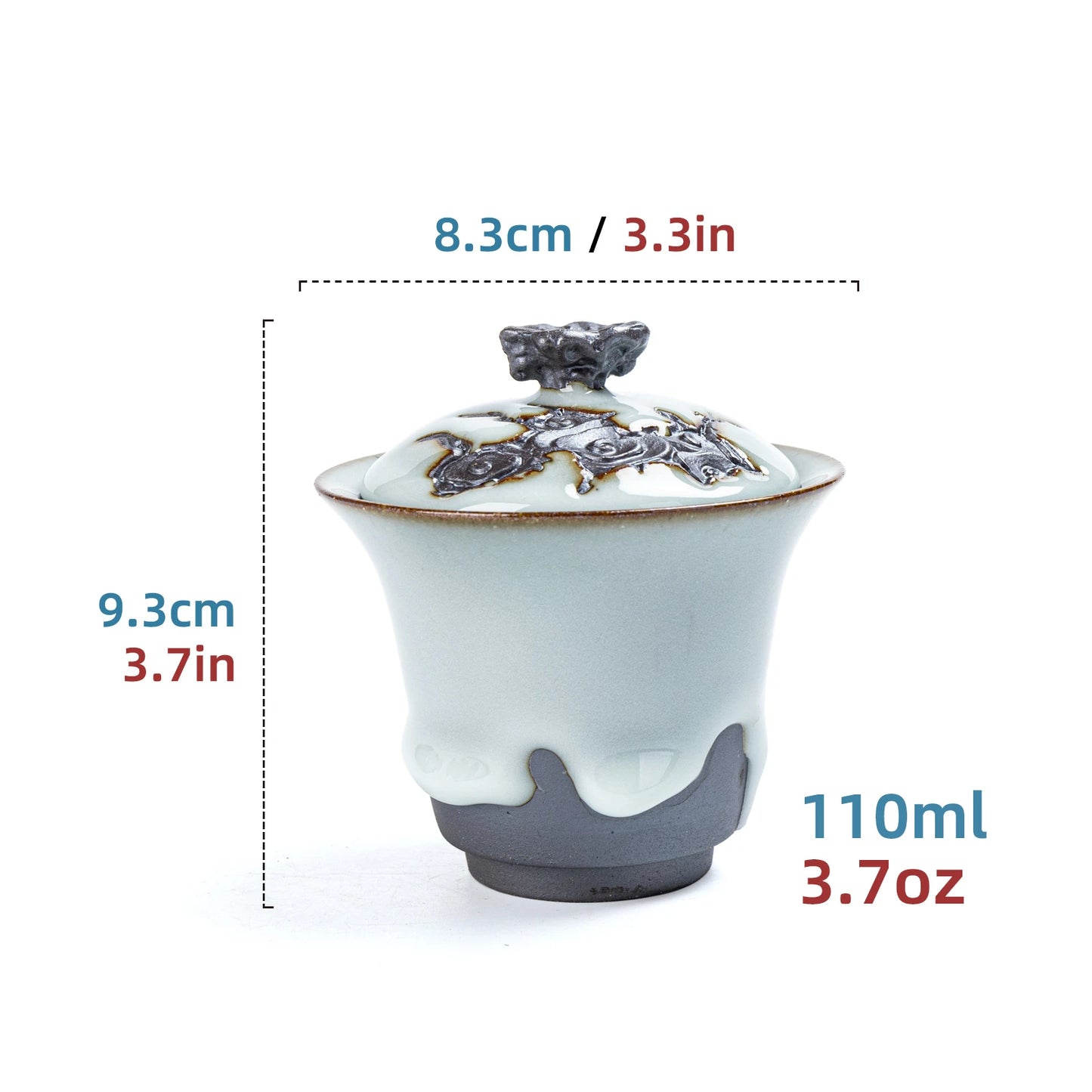 Cloud Crest ZEN Gaiwan Pearl Drip Glaze 110ml