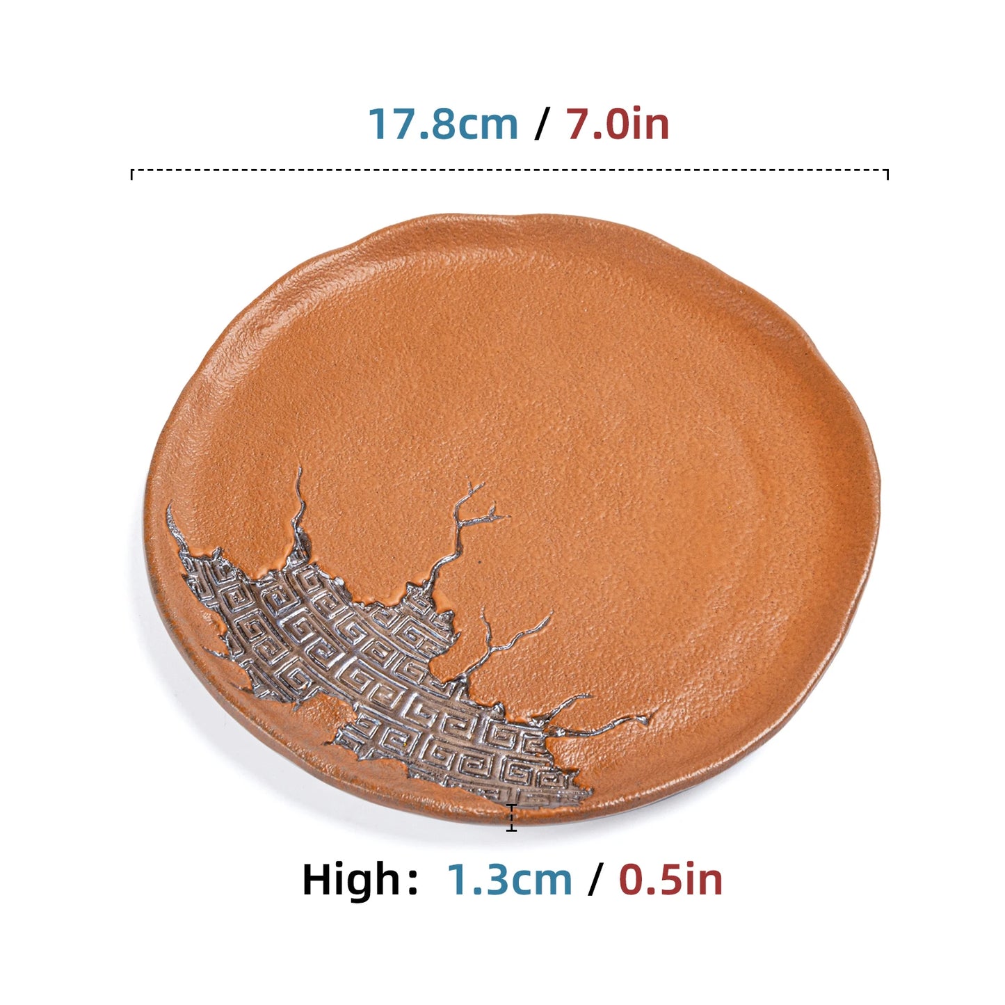 Ancient Script ZEN Pot Mat Earth Tone