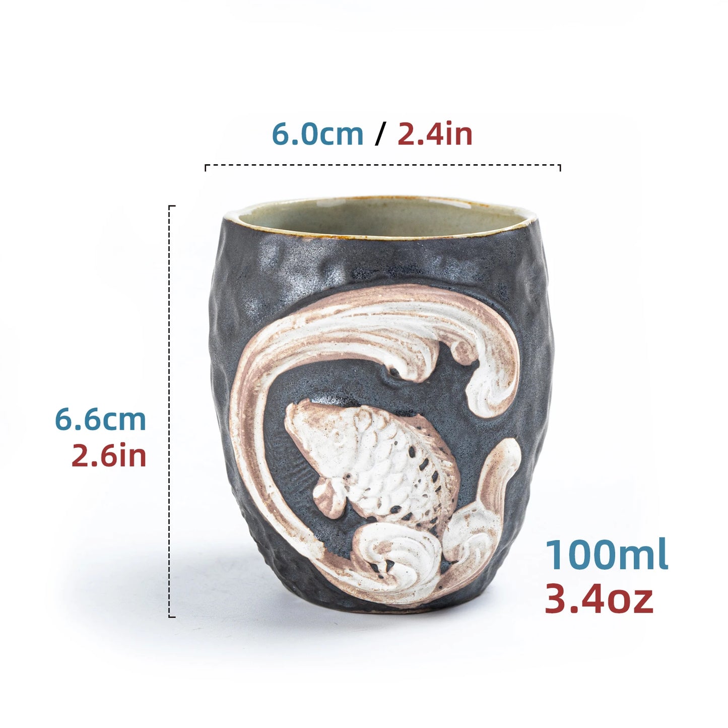 Stone Fish ZEN Cup Black 100ml