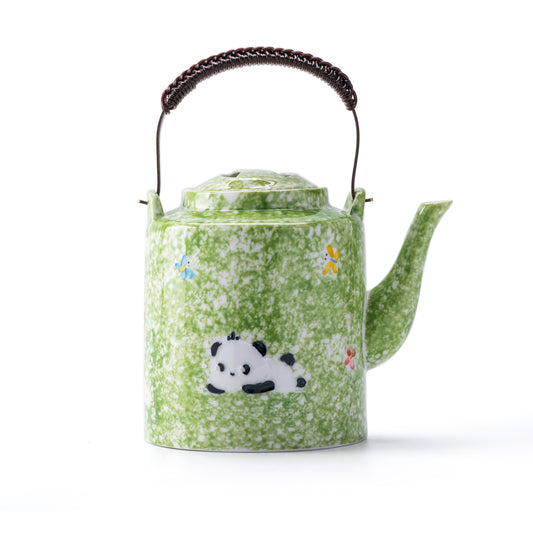 Lucky Panda Porcelain Teapot