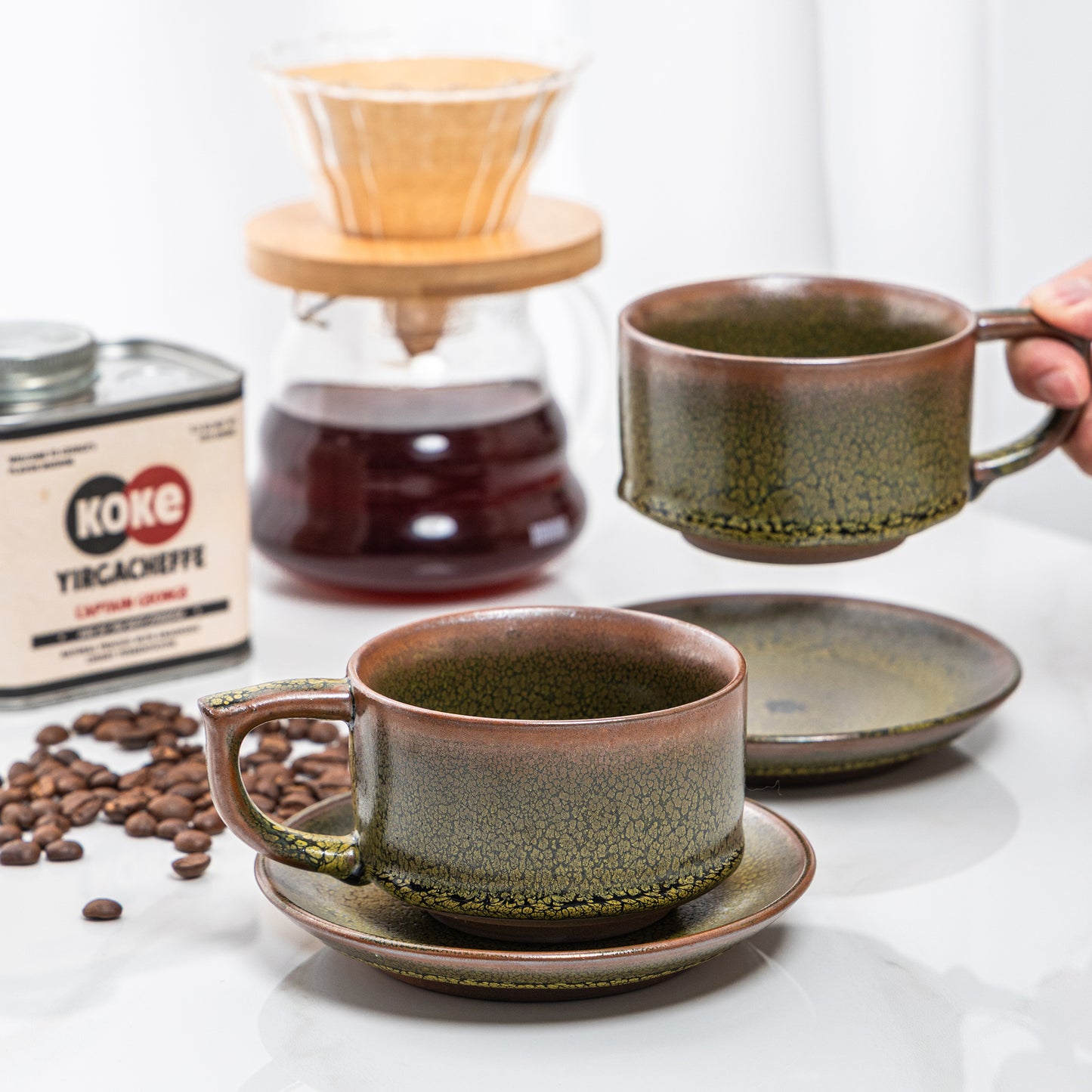 Golden Oilspot Mug