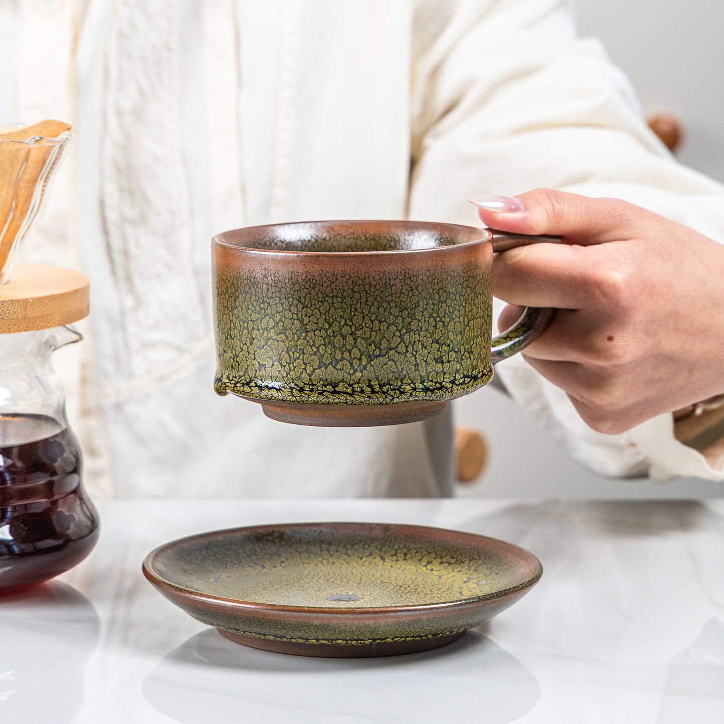 Golden Oilspot Mug