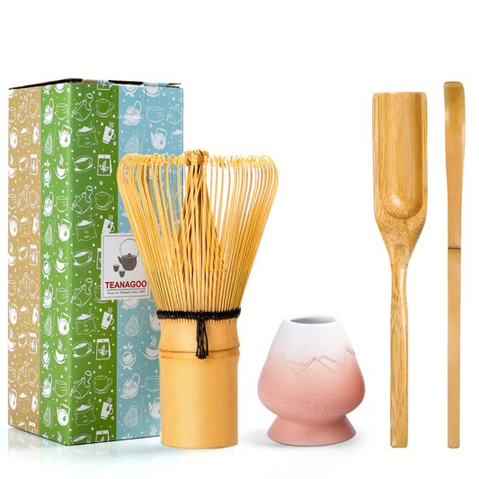 Matcha Whisk Set Pinky White