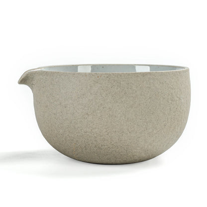 Dusty Grey Matcha Bowl with Spout