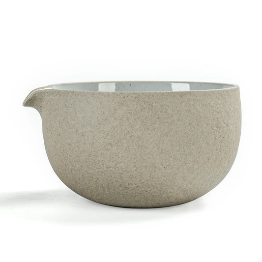 Dusty Grey Matcha Bowl with Spout