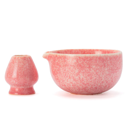 Pink Paradise Matcha Bowl with Spout