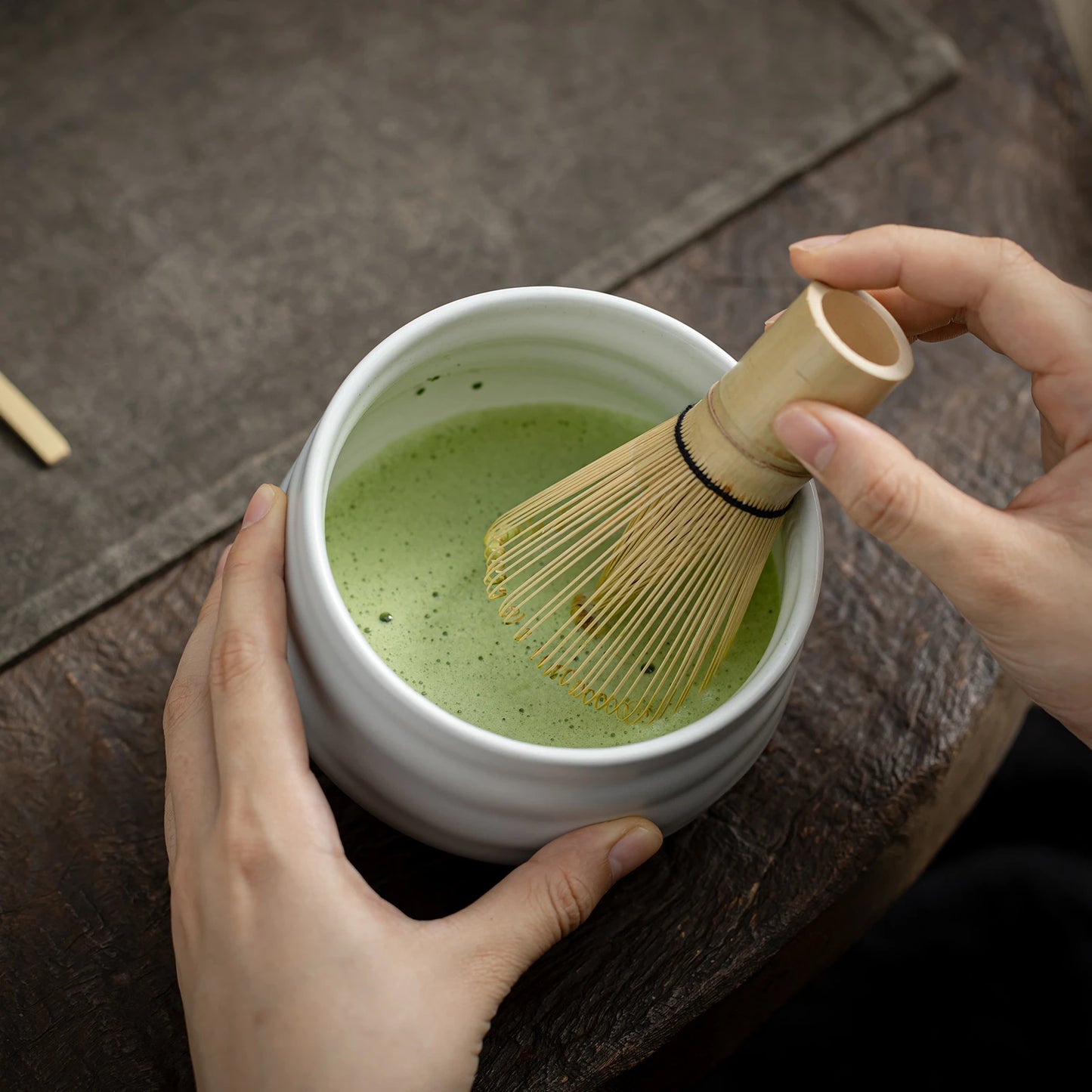 Ceramic White Matcha Bowl