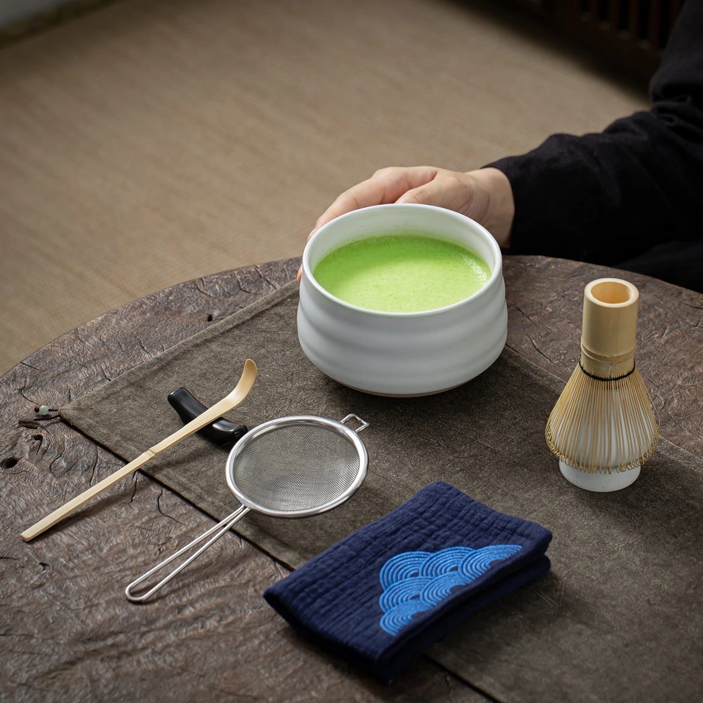 Ceramic White Matcha Bowl
