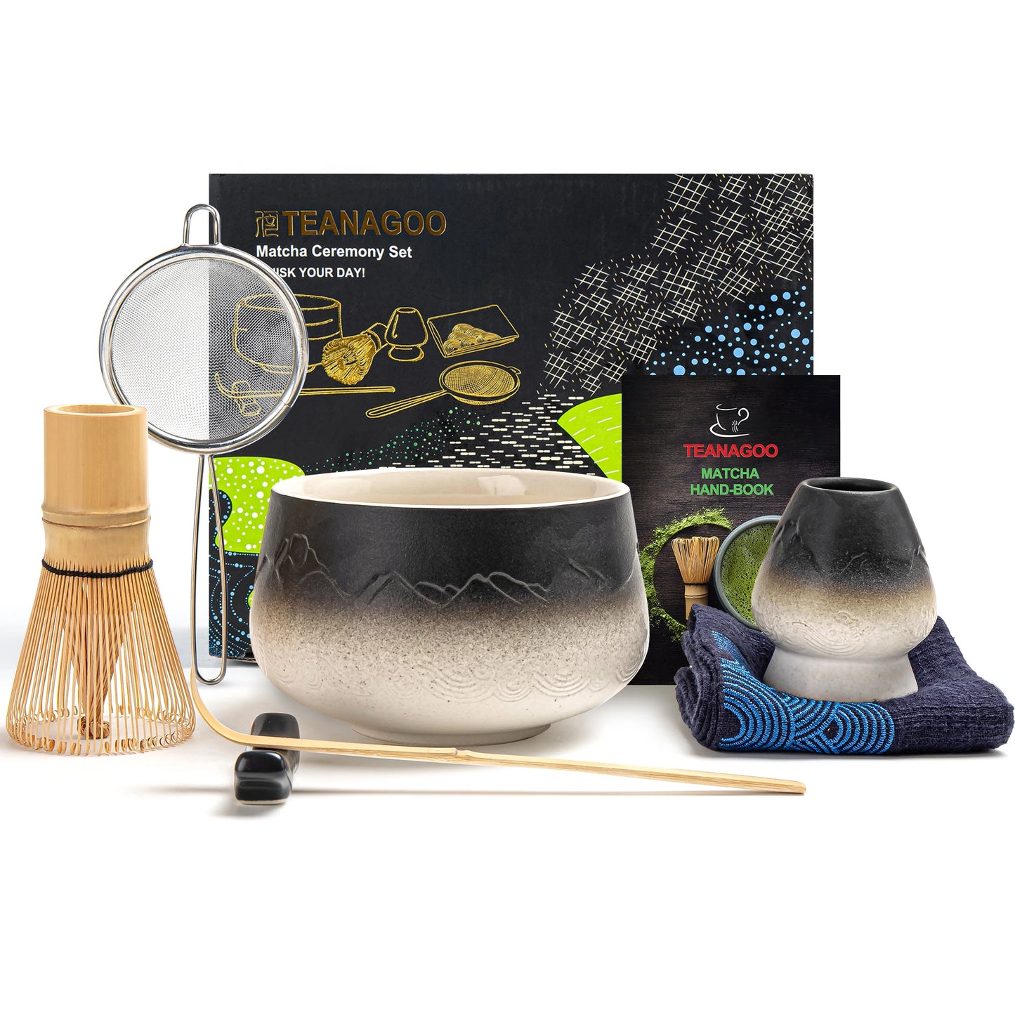 Black White Matcha Bowl