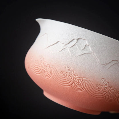 Matcha Set-Beginner Set Landscape Pink White Pointy Bowl