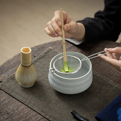 White Web Matcha Bowl