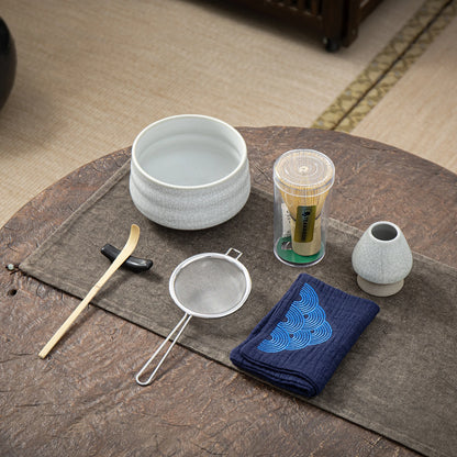 White Web Matcha Bowl