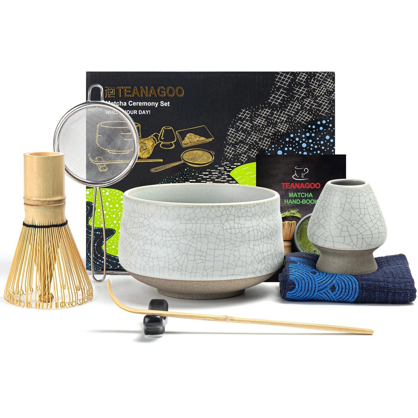 White Web Matcha Bowl