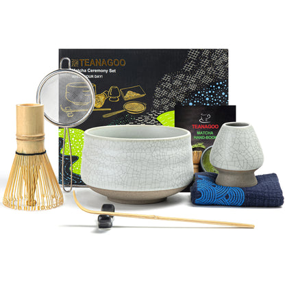 White Web Matcha Bowl