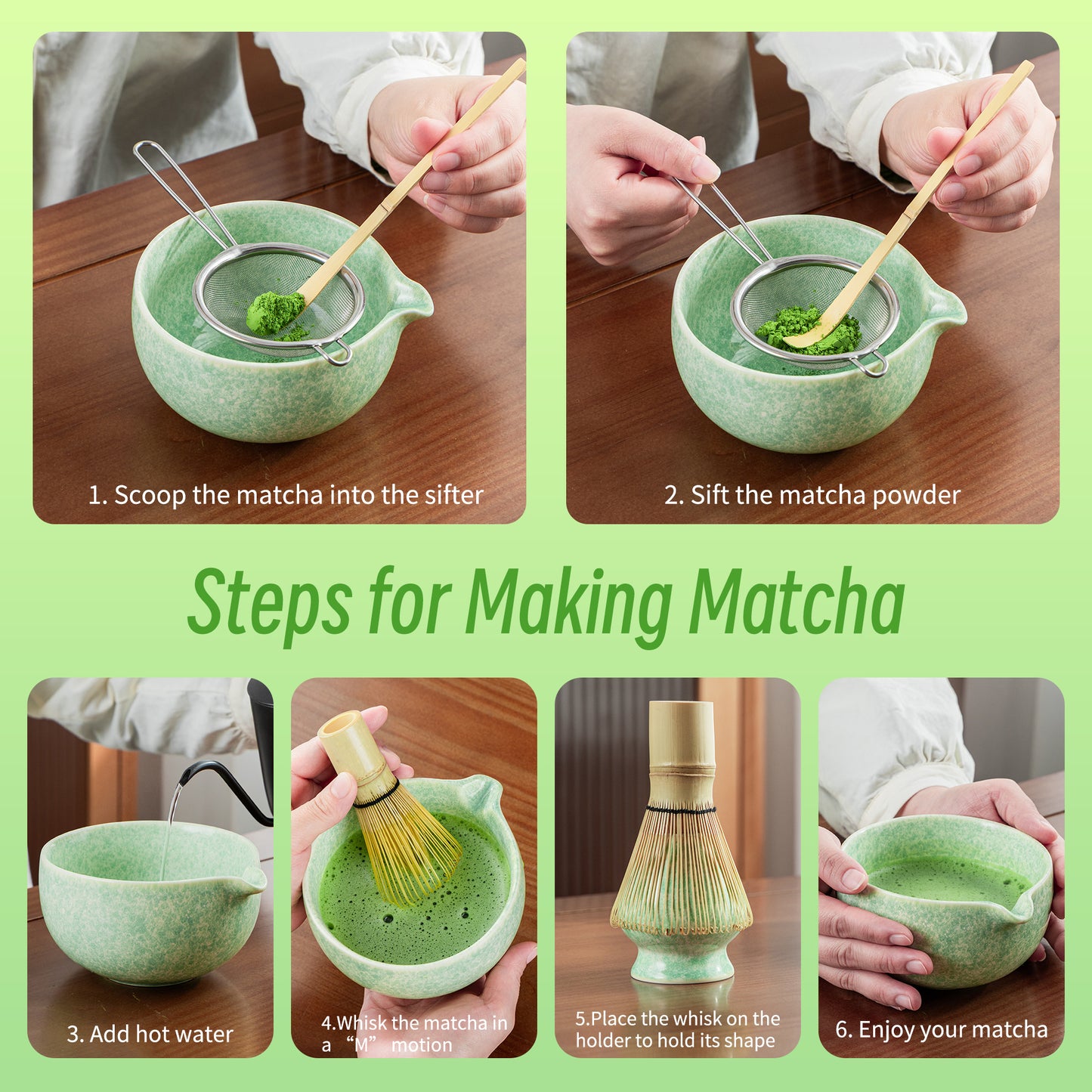 Matcha Set-Binnger Set Green Paradise