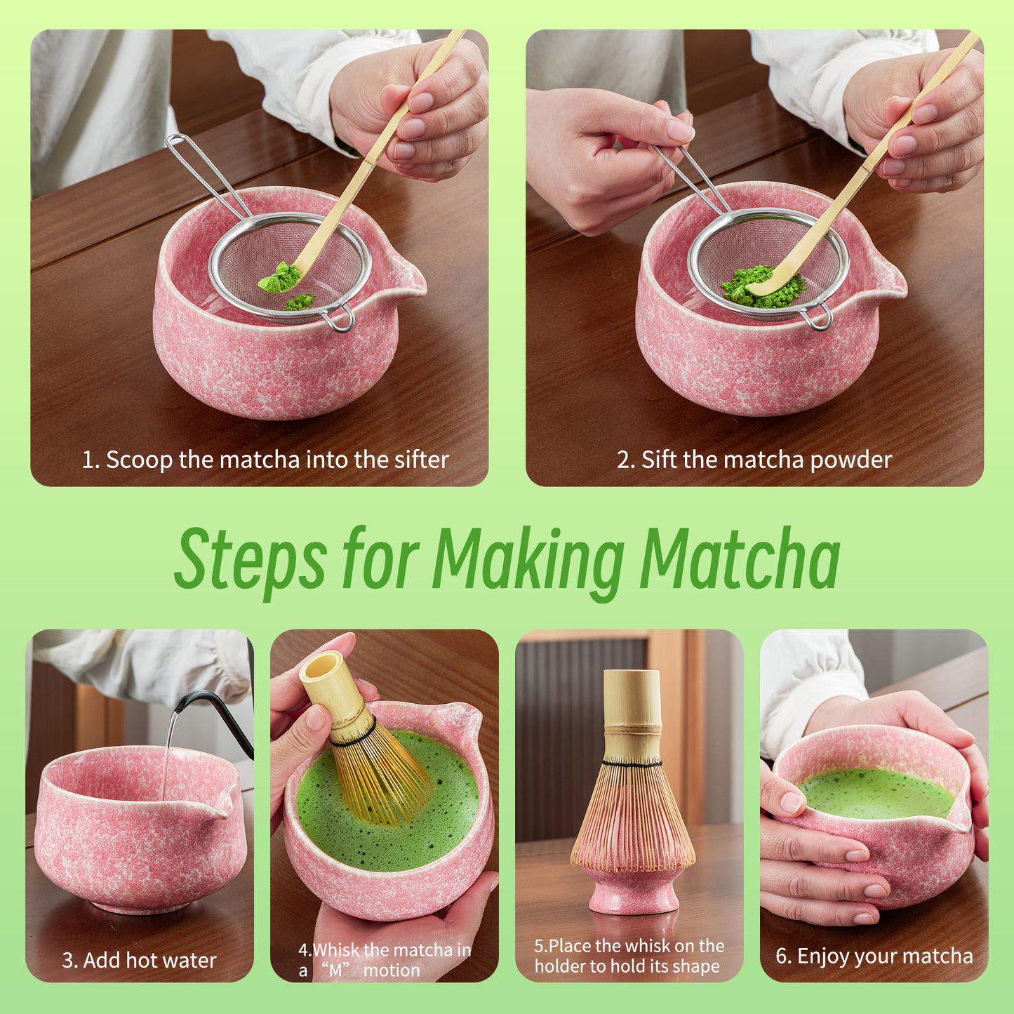 Matcha Set-Beginner Set Pink Ocean