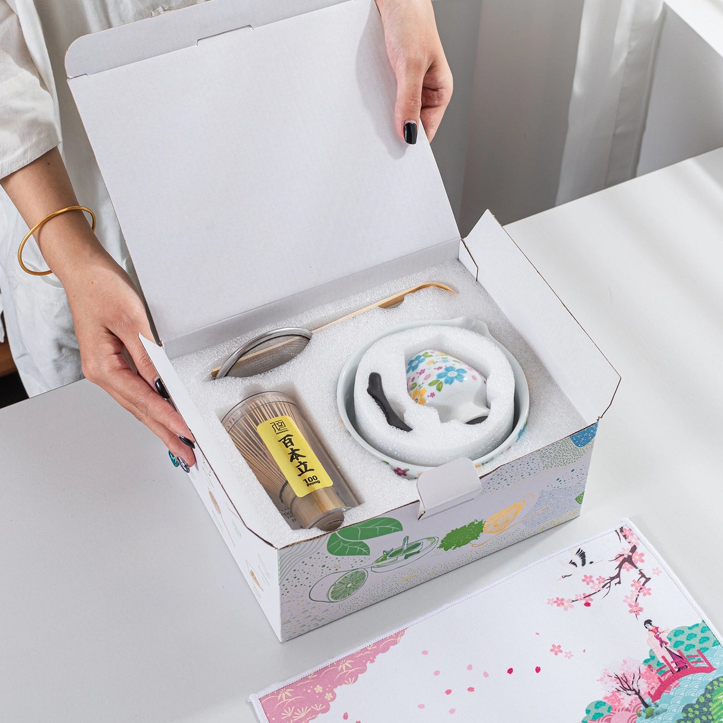 Matcha Set-Beginner Set Blooming Flowers