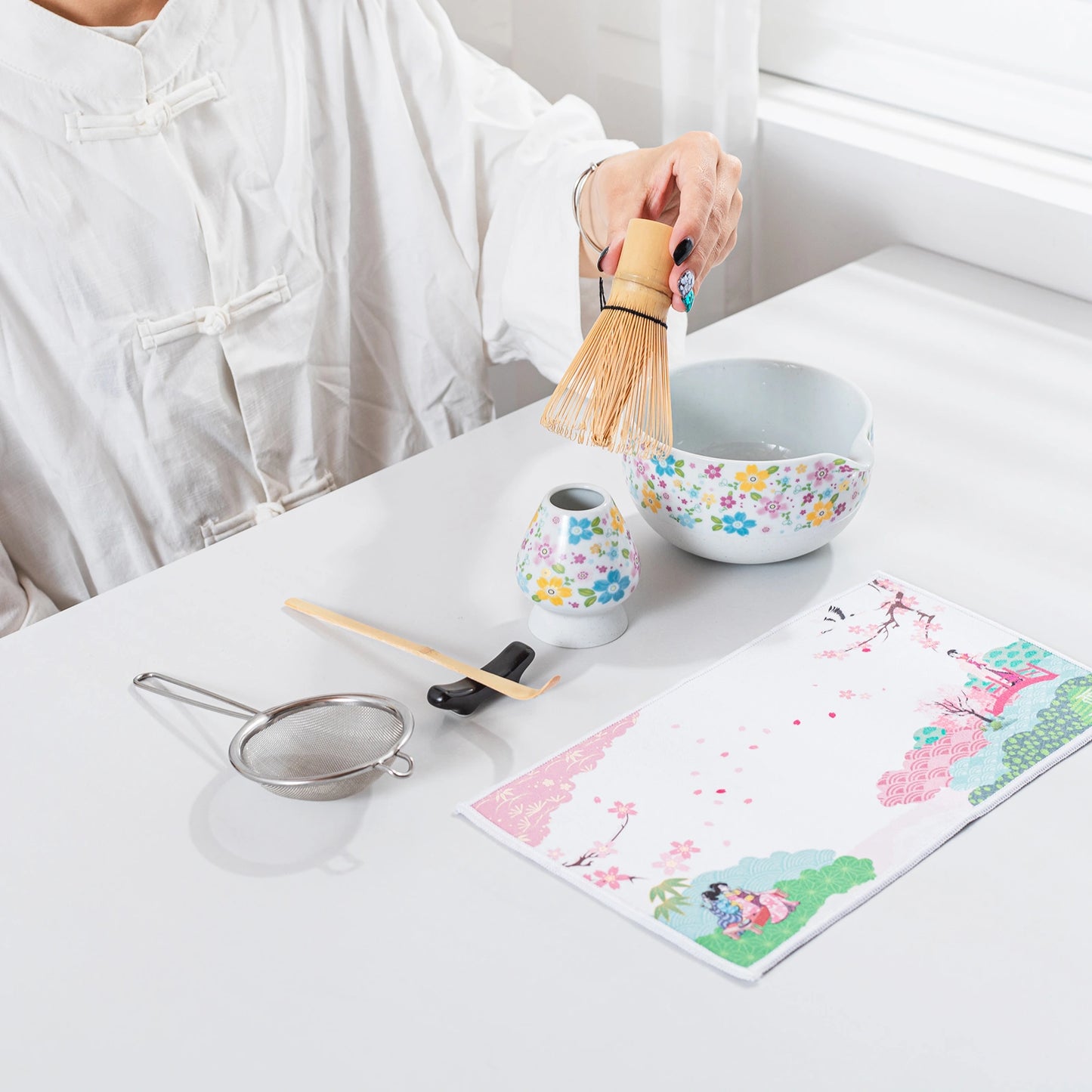 Matcha Set-Beginner Set Blooming Flowers