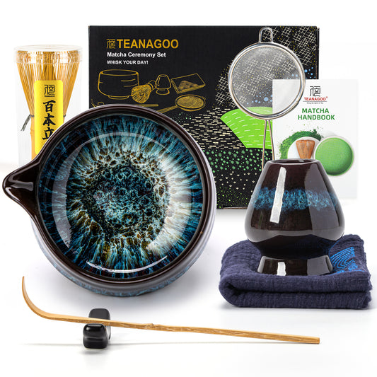 Matcha Set-Beginner Set Skyfall Pointy Bowl