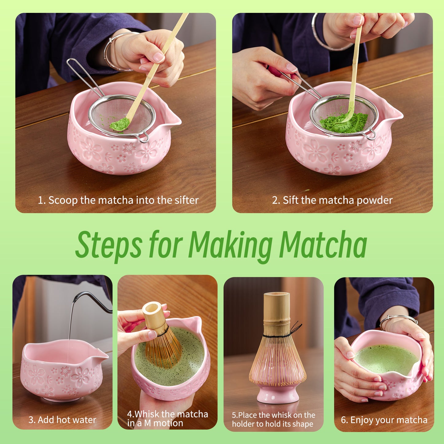 Matcha Set-Beginner Set Sakura Pink