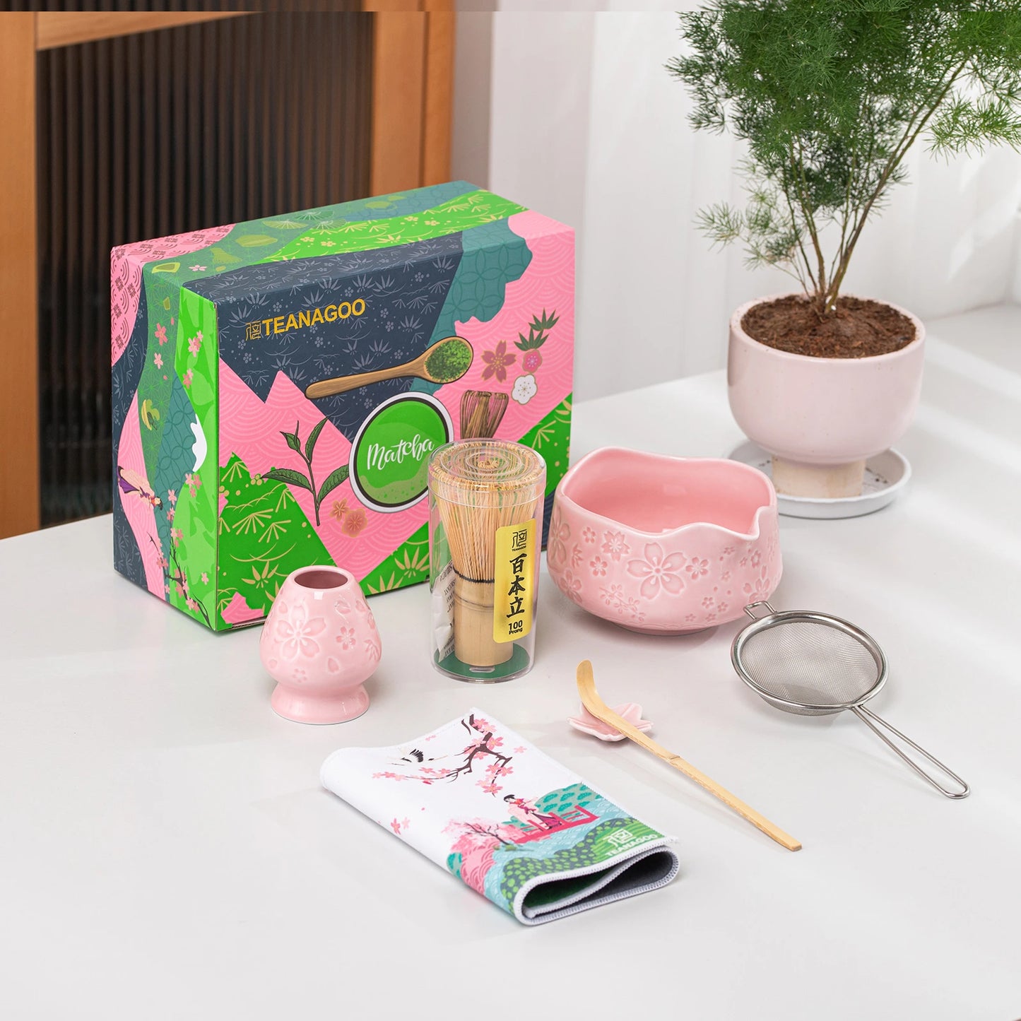 Matcha Set-Beginner Set Sakura Pink