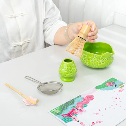 Matcha Set-Beginner Set Sakura Green