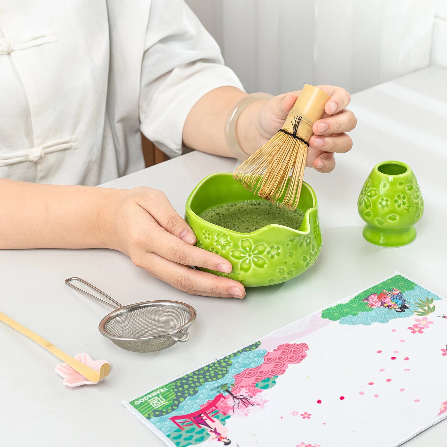 Matcha Set-Beginner Set Sakura Green