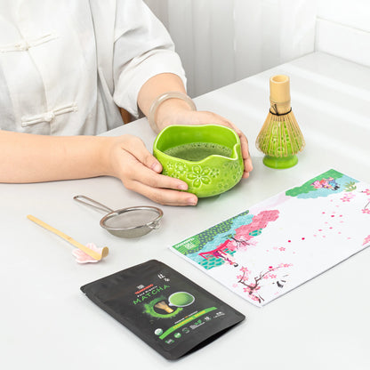 Matcha Set-Beginner Set Sakura Green