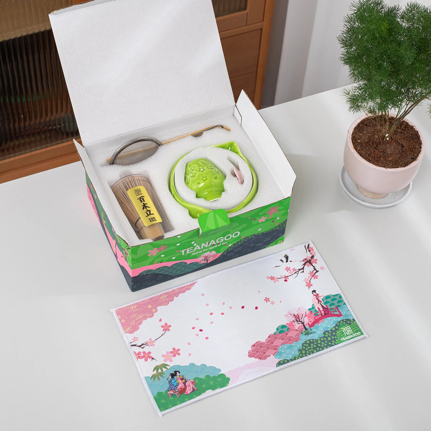 Matcha Set-Beginner Set Sakura Green