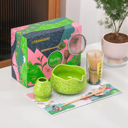 Matcha Set-Beginner Set Sakura Green