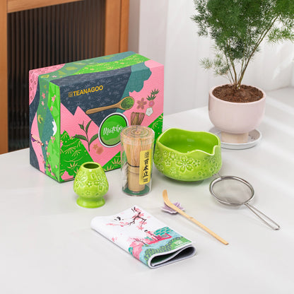 Matcha Set-Beginner Set Sakura Green