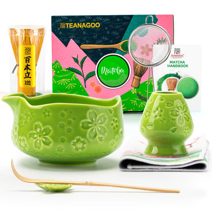 Matcha Set-Beginner Set Sakura Green