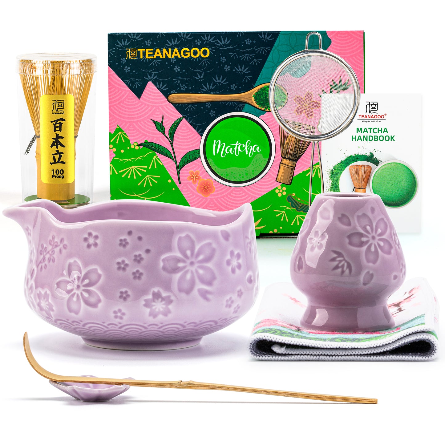 Matcha Set-Beginner Set Sakura Purple