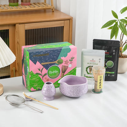 Matcha Set-Beginner Set Sakura Purple