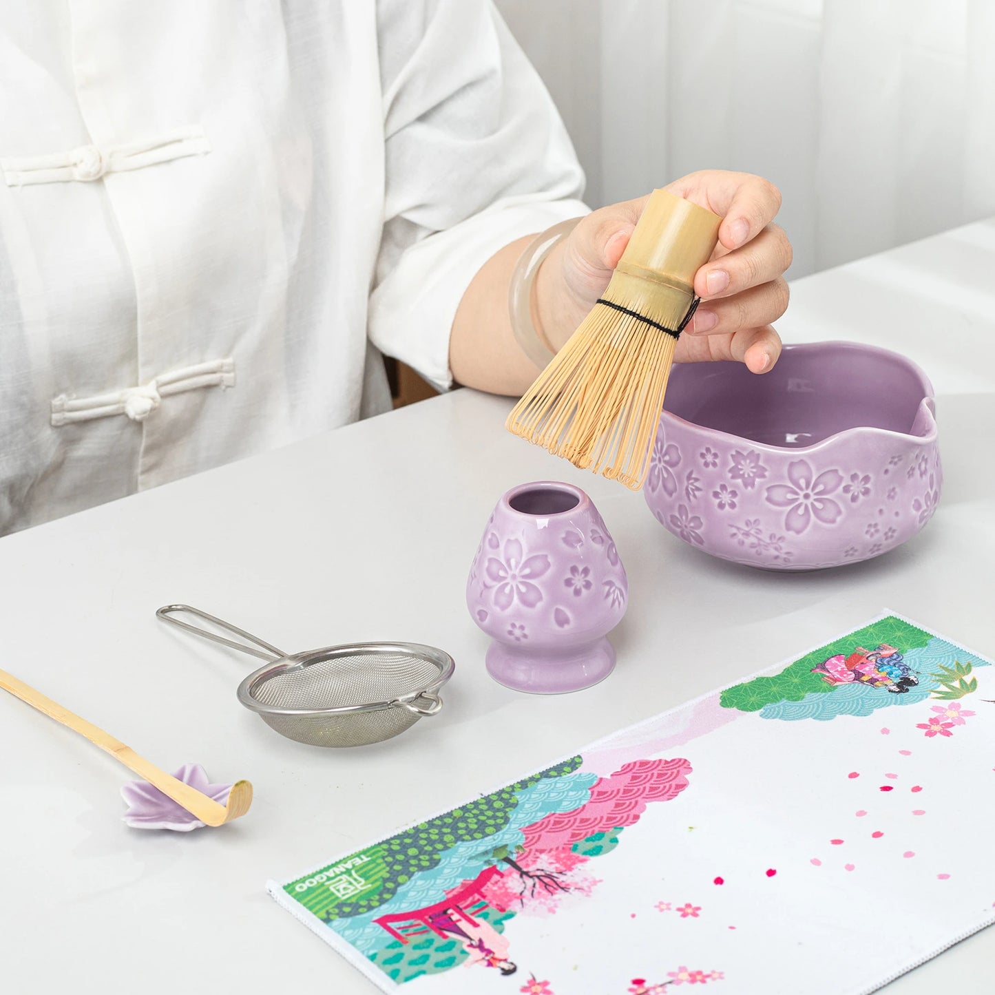 Matcha Set-Beginner Set Sakura Purple