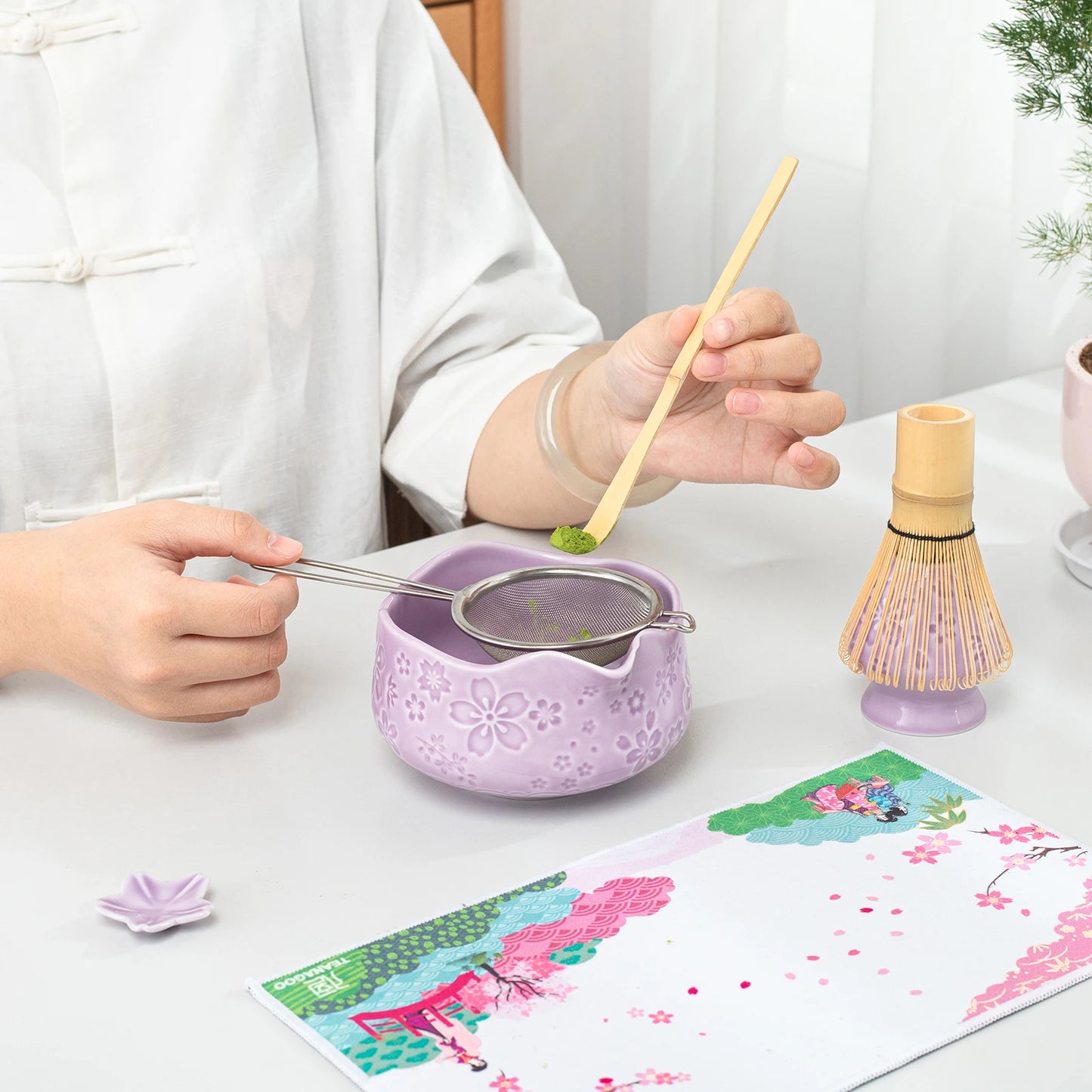 Matcha Set-Beginner Set Sakura Purple