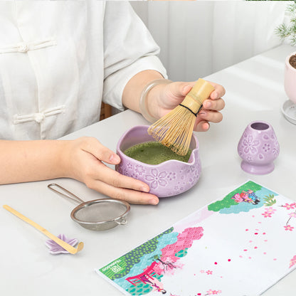 Matcha Set-Beginner Set Sakura Purple