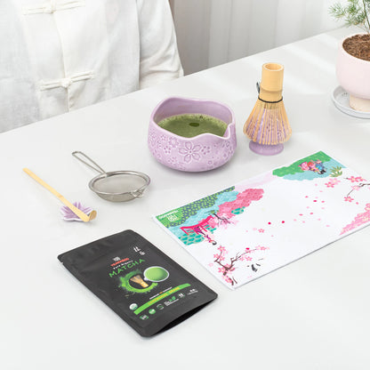 Matcha Set-Beginner Set Sakura Purple