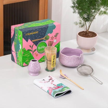 Matcha Set-Beginner Set Sakura Purple