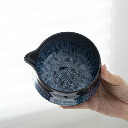 Matcha Set-Beginner Set Deep Ocean Pointy Bowl