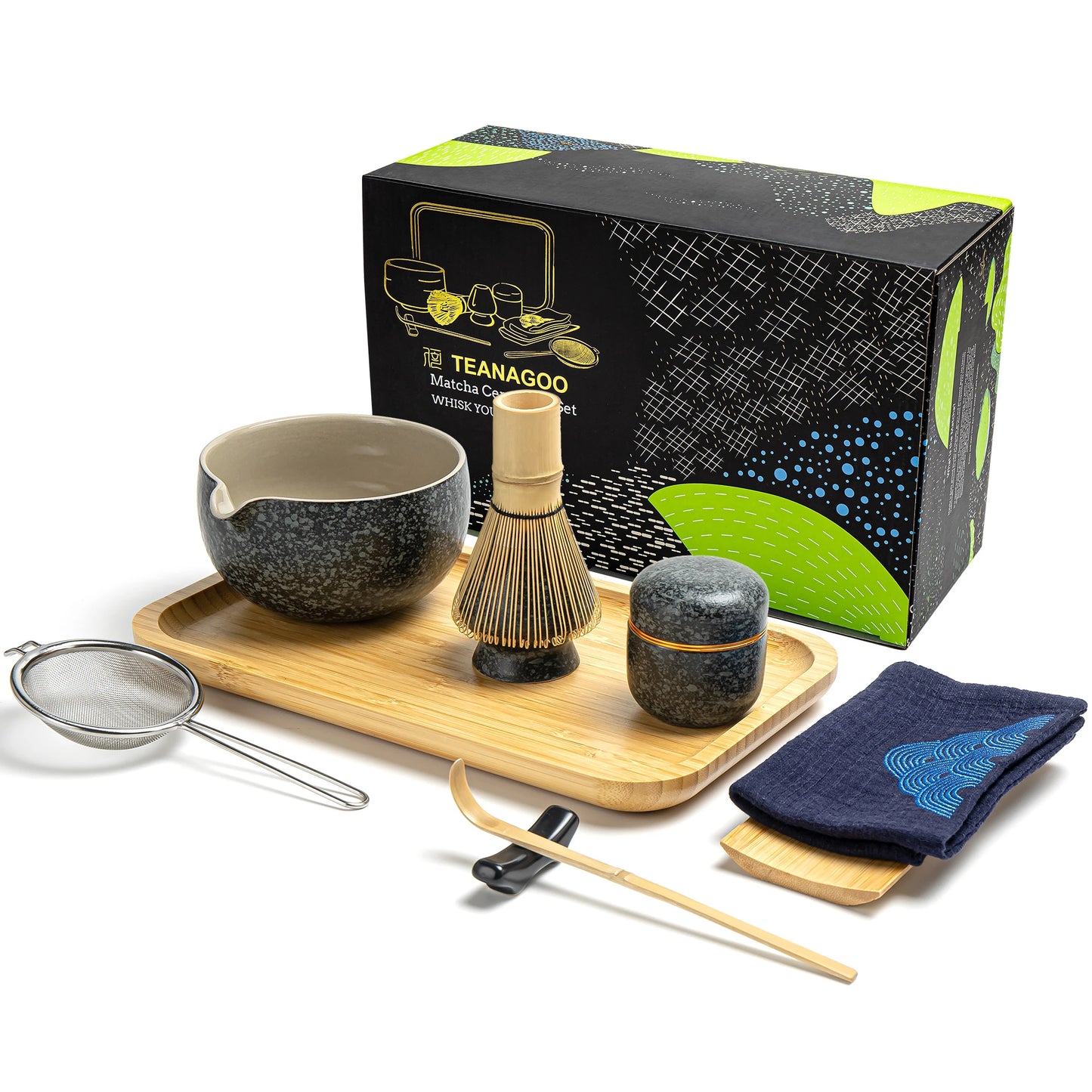 Obsidian Matcha Bowl with Spout
