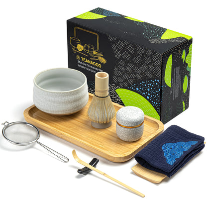 White Web Matcha Bowl