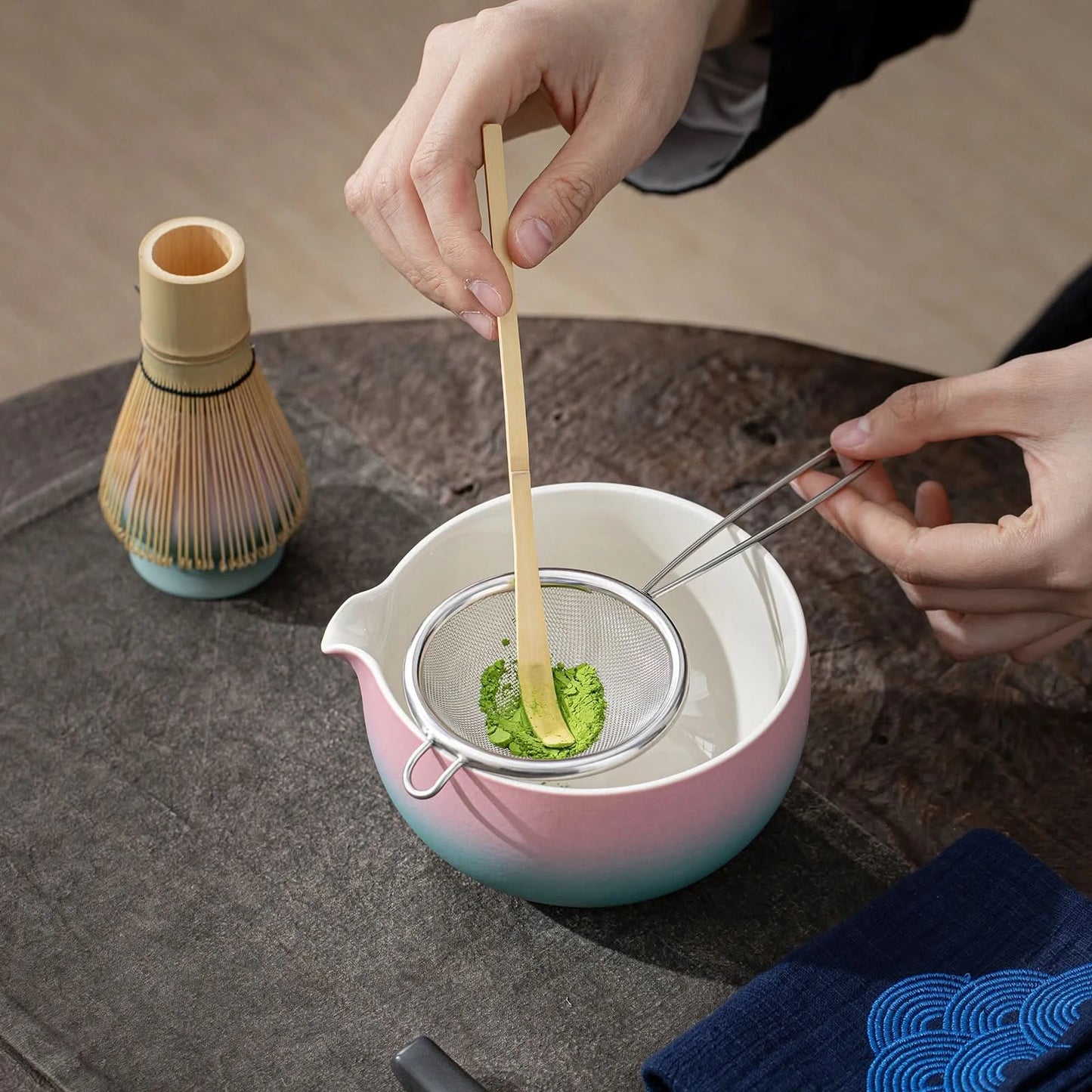 Matcha Set-Sharing Set Pinky Blue