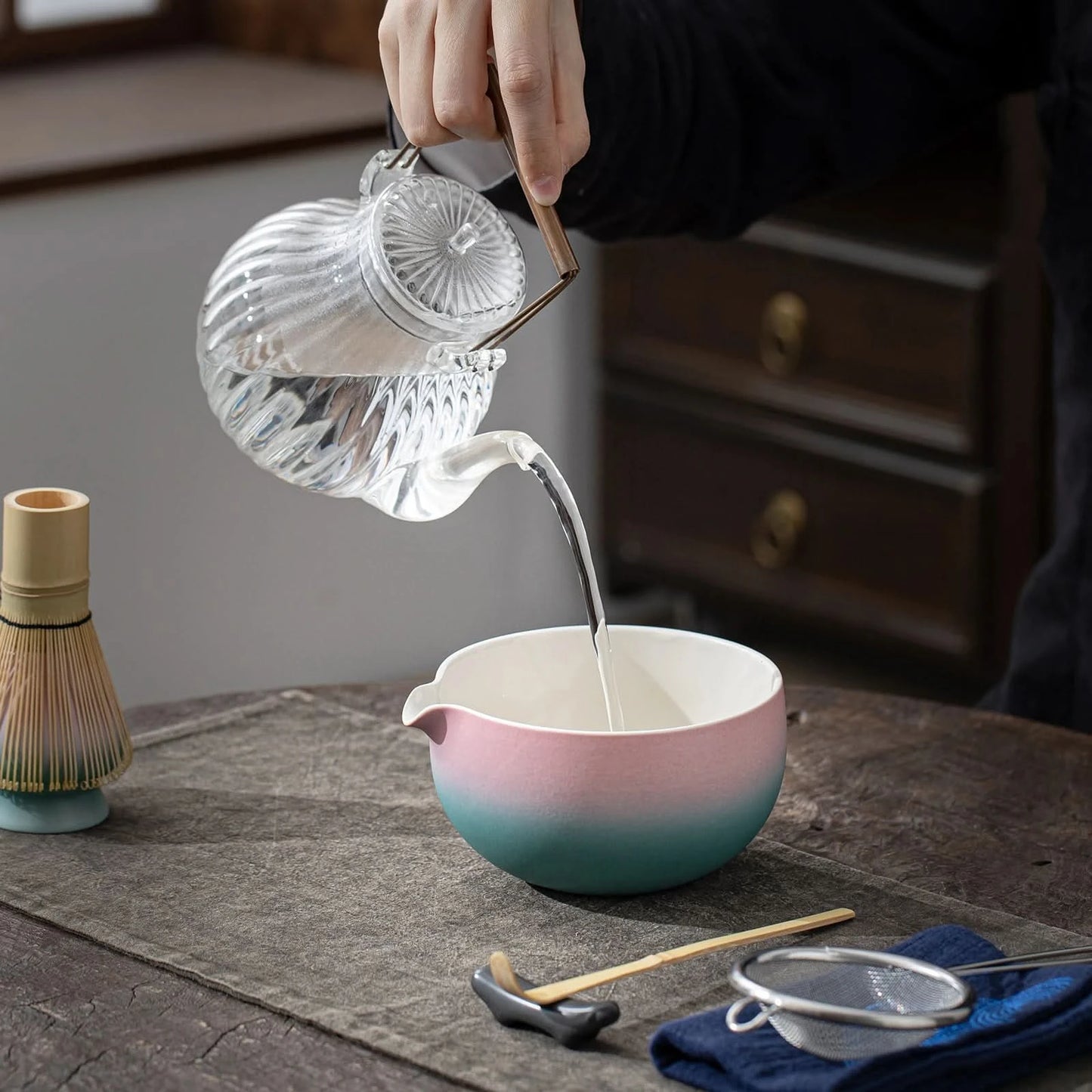 Matcha Set-Sharing Set Pinky Blue