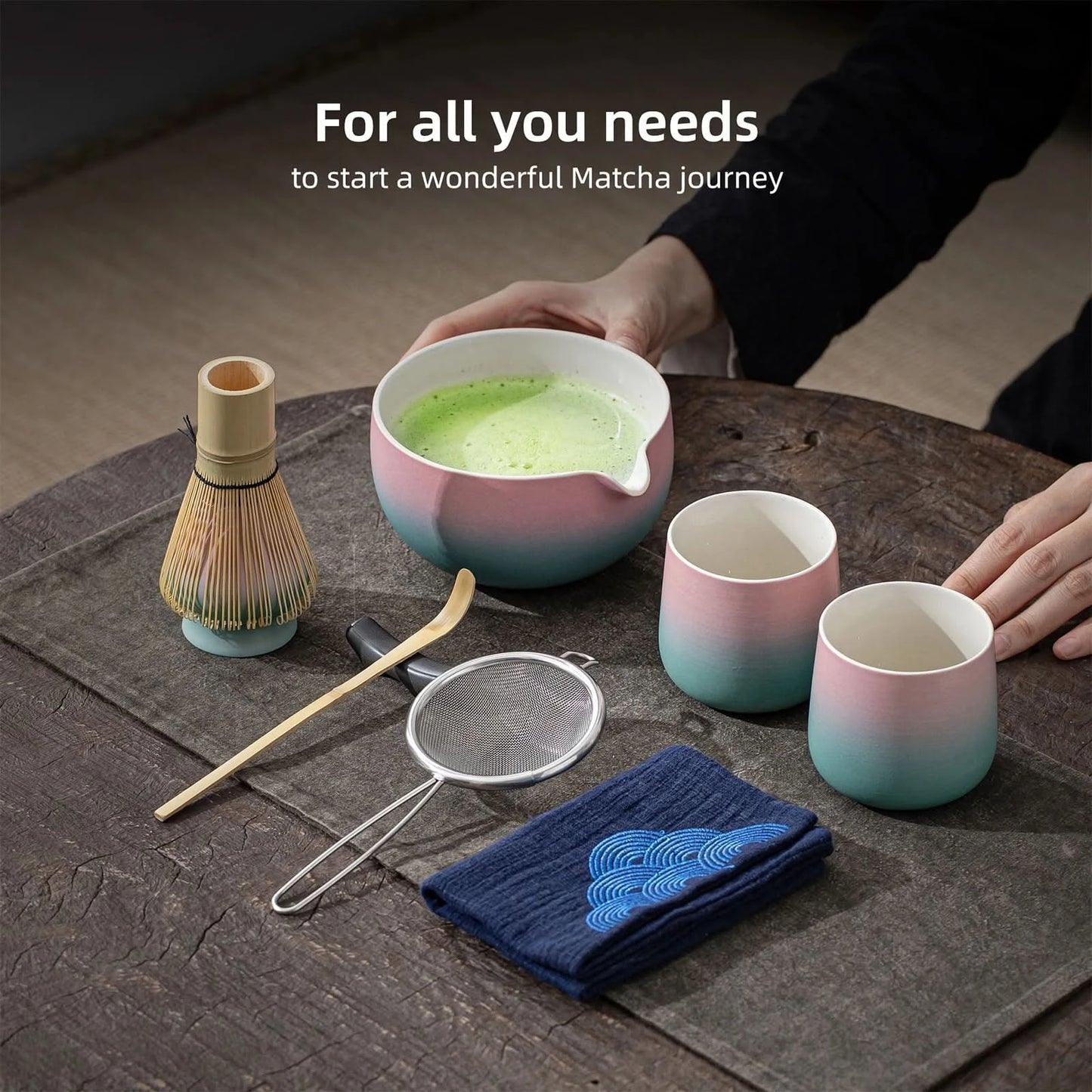 Matcha Set-Sharing Set Pinky Blue