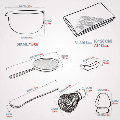 Matcha Set-Sharing Set Pinky Blue