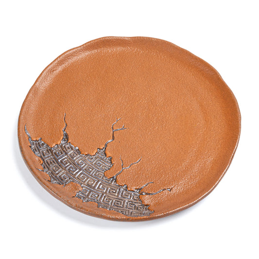 Ancient Script ZEN Pot Mat Earth Tone